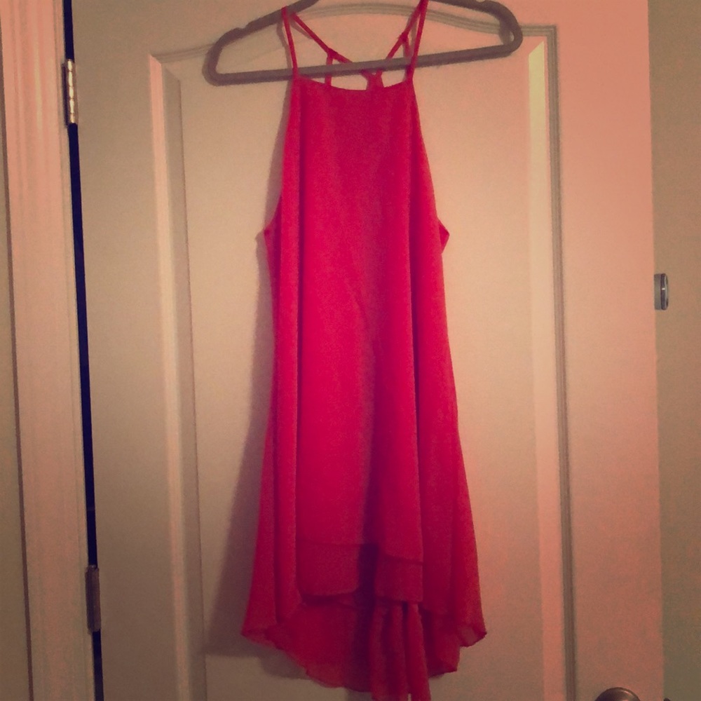 Pink swing dress